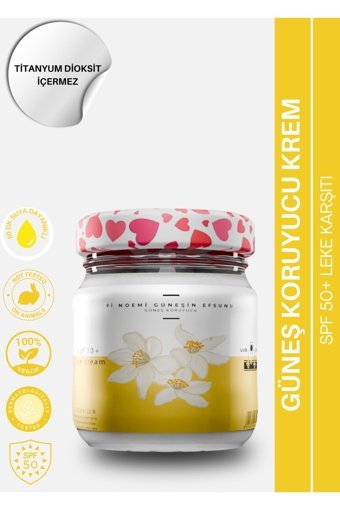 Fi Noemi 50 Faktör Kuru Ciltler İçin Leke Karşıtı Nemlendirici Suya Dayanıklı Yüz ve Vücut Güneş Kremi 50 ml
