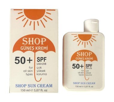 Shop Anti Aging 50 Faktör Tüm Ciltler İçin Leke Karşıtı Nemlendirici Yaşlanma Karşıtı Yağsız Suya Dayanıklı Yüz Güneş Kremi 50 ml