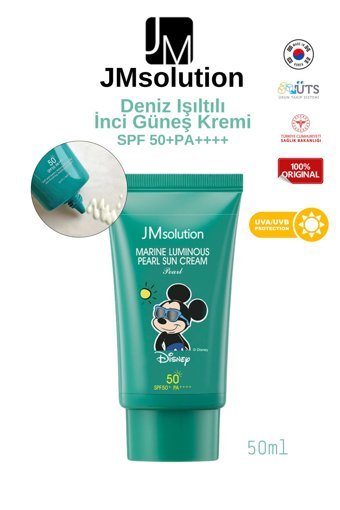 Jmsolution 50 Faktör Tüm Ciltler İçin Nemlendirici Suya Dayanıklı Yüz Güneş Kremi 50 ml