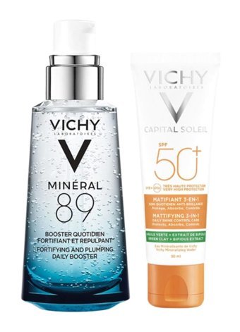 Vichy Capıtal Soleıl 50 Faktör Normal ve Yağlı Ciltler İçin Leke Karşıtı Nemlendirici Suya Dayanıklı Yüz Ve Vücut Güneş Kremi 50 ml