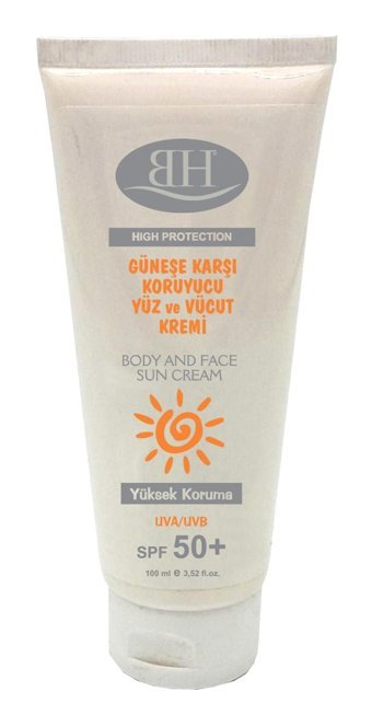 Bh 50 Faktör Tüm Ciltler İçin Nemlendirici Suya Dayanıklı Yüz ve Vücut Güneş Kremi 150 ml