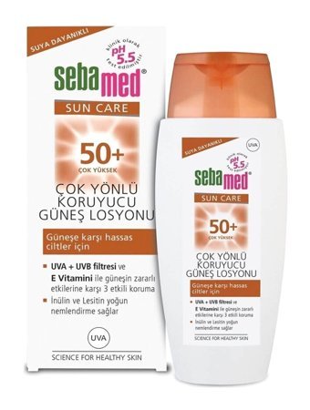 Sommeow Sebamed Sun Lotion 50 Faktör Tüm Ciltler İçin Nemlendirici Suya Dayanıklı Yüz Güneş Kremi 150 ml