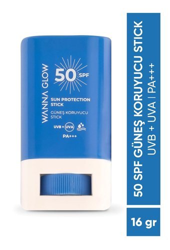Wanna Glow Stick 50 Faktör Tüm Ciltler İçin Nemlendirici Suya Dayanıklı Yüz Güneş Kremi 50 ml