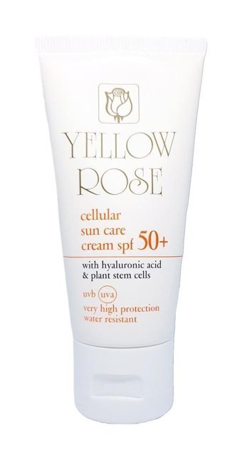 Yellow Rose Cellular 50 Faktör Tüm Ciltler İçin Leke Karşıtı Nemlendirici Yağsız Suya Dayanıklı Yüz ve Vücut Güneş Kremi 50 ml