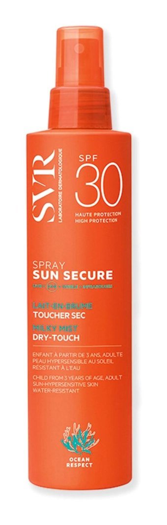Svr Sun Secure 30 Faktör Tüm Ciltler İçin Leke Karşıtı Nemlendirici Yağsız Suya Dayanıklı Yüz ve Vücut Güneş Kremi 200 ml