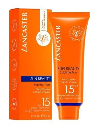 Lancaster 50 Faktör Tüm Ciltler İçin Leke Karşıtı Nemlendirici Yağsız Suya Dayanıklı Yüz Güneş Kremi 50 ml