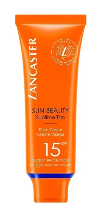 Lancaster 15 Faktör Tüm Ciltler İçin Nemlendirici Yağsız Suya Dayanıklı Yüz ve Vücut Güneş Kremi 50 ml