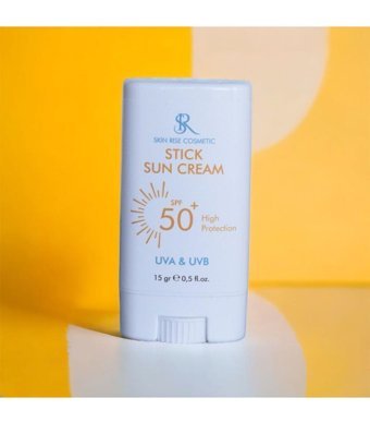 Skın Rise Stick 50 Faktör Tüm Ciltler İçin Leke Karşıtı Nemlendirici Yağsız Suya Dayanıklı Yüz ve Vücut Güneş Kremi 15 gr