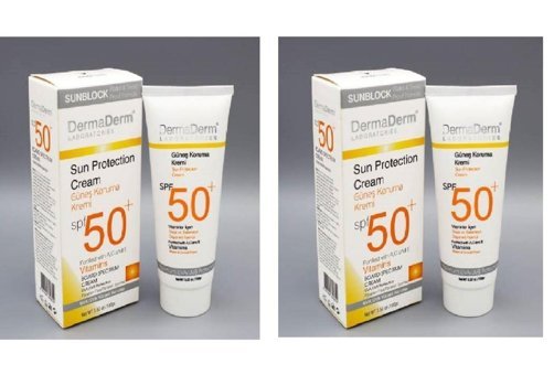 Dermaderm 50 Faktör Tüm Ciltler İçin Nemlendirici Suya Dayanıklı Yüz Güneş Kremi 100 ml