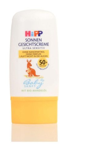 Hipp Babysanft 50 Faktör Tüm Ciltler İçin Leke Karşıtı Nemlendirici Yağsız Suya Dayanıklı Yüz Güneş Kremi 30 ml