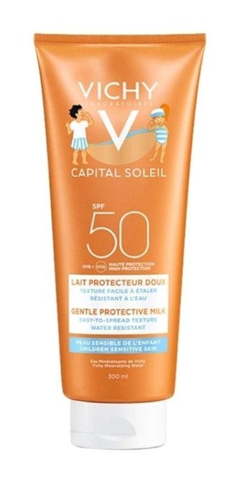 Vichy 50 Faktör Tüm Ciltler İçin Nemlendirici Suya Dayanıklı Yüz ve Vücut Güneş Sütü 300 ml