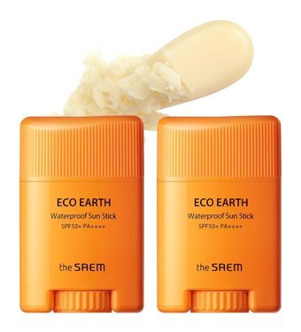 The Saem Stick 50 Faktör Tüm Ciltler İçin Leke Karşıtı Nemlendirici Yağsız Suya Dayanıklı Yüz ve Vücut Güneş Kremi 2x50 ml