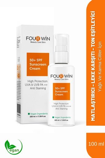 Four Win Yağlı Ciltler İçin Leke Karşıtı Güneş Kremi 100 ml