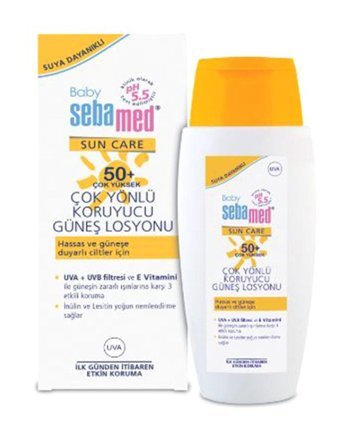 Sebamed Sun 50 Faktör Tüm Ciltler İçin Leke Karşıtı Nemlendirici Yağsız Suya Dayanıklı Yüz ve Vücut Güneş Kremi 150 ml