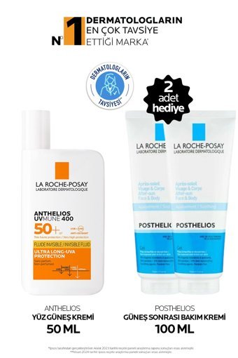 La Roche Posay Anthelios 50 Faktör Tüm Ciltler İçin Nemlendirici Suya Dayanıklı Yüz ve Vücut Güneş Kremi 100 ml