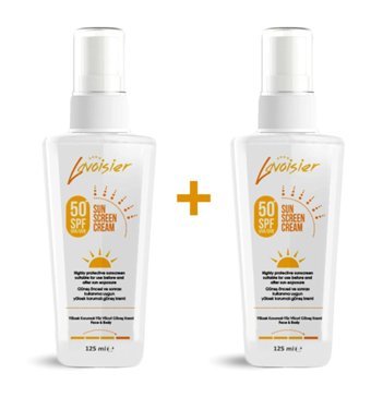 Lavoisier 50 Faktör Tüm Ciltler İçin Nemlendirici Suya Dayanıklı Yüz ve Vücut Güneş Kremi 2x125 ml