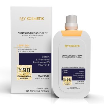 Rsy Kozmeti̇k 50 Faktör Tüm Ciltler İçin Nemlendirici Suya Dayanıklı Yüz Güneş Kremi 50 ml