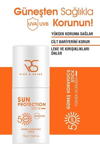 Rise & Shine Stick 50 Faktör Tüm Ciltler İçin Nemlendirici Suya Dayanıklı Yüz Güneş Kremi 50 ml