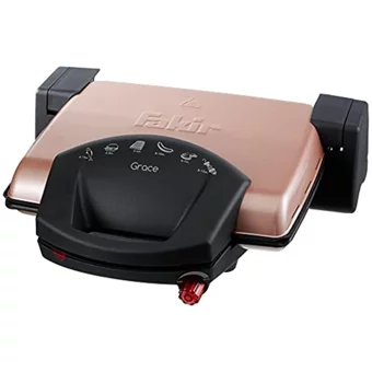 Fakir Grace 8682511900264 Grace 4 Dilim Alüminyum Çıkartılabilir Plaka Tek Yönlü 1000 W Izgaralı Rose Tost Makinesi