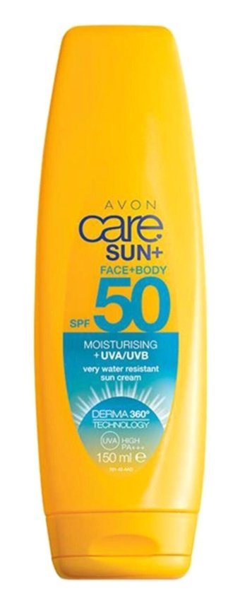 Avon Sun 50 Faktör Tüm Ciltler İçin Leke Karşıtı Nemlendirici Yağsız Suya Dayanıklı Yüz Güneş Kremi 150 ml
