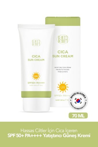 Lamelin 50 Faktör Hassas Ciltler İçin Leke Karşıtı Nemlendirici Yağsız Suya Dayanıklı Yüz ve Vücut Güneş Kremi 50 ml