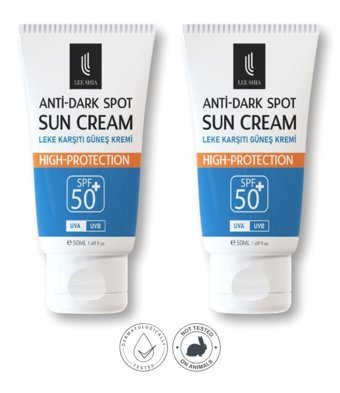 Lee Shia 50 Faktör Tüm Ciltler İçin Leke Karşıtı Nemlendirici Suya Dayanıklı Yüz Güneş Kremi 50 ml