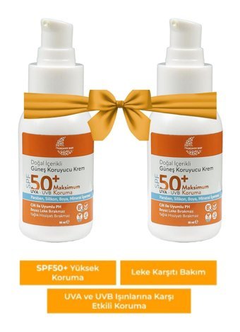 Organik Baby 50 Faktör Tüm Ciltler İçin Leke Karşıtı Nemlendirici Suya Dayanıklı Yüz Güneş Kremi 50 ml