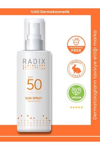 Radix 50 Faktör Tüm Ciltler İçin Nemlendirici Suya Dayanıklı Yüz Güneş Kremi 150 ml