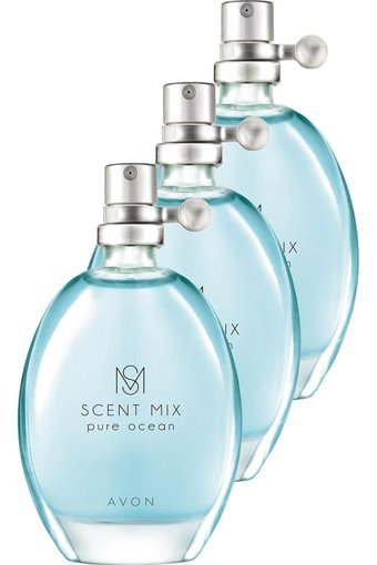 Avon Scent Mix Pure Ocean EDT Çiçeksi Kadın Parfüm 3x30 ml