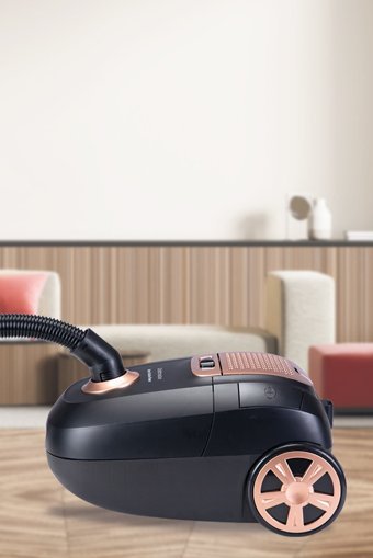 Goldmaster Zen 4 1400 W Yatay Hepa Filtreli Toz Torbalı Süpürge Gold - Siyah