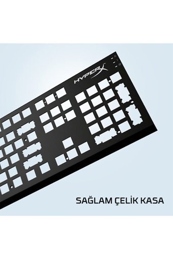 Hyperx Elite 2 İngilizce Q RGB Red Switch Kablolu Siyah Mekanik Gaming Klavye
