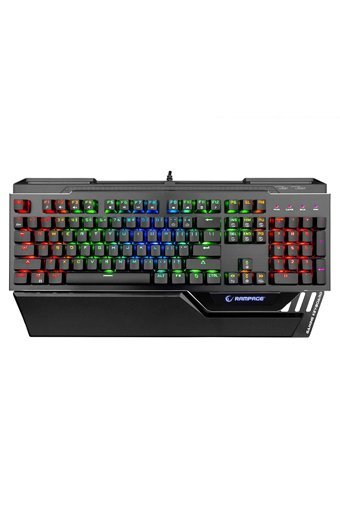 Rampage KB-RX92 Türkçe Q RGB Blue Switch Kablolu Siyah Mekanik Gaming Klavye
