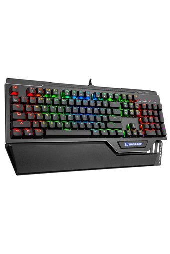 Rampage KB-RX92 Türkçe Q RGB Blue Switch Kablolu Siyah Mekanik Gaming Klavye
