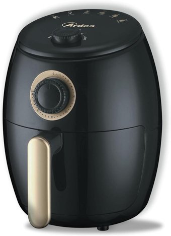Ardes Airfryer 2 lt Tek Hazneli Izgara Yapan Yağsız Sıcak Hava Fritözü Siyah