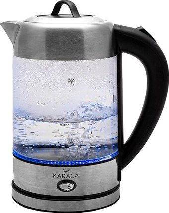 Karaca 2200 W Işıklı Cam Gövdeli Şeffaf Çay Makinesi