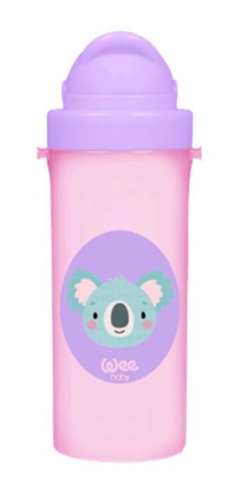 Wee Baby Friends Pipetli Kulpsuz 6+ Ay 300 ml Alıştırma Bardağı Pembe