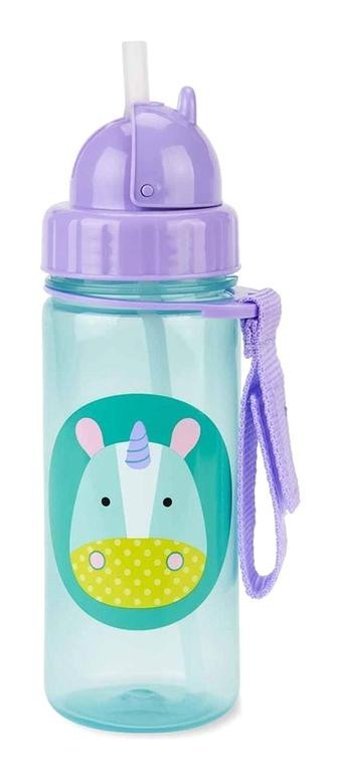 Skip Hop Pipetli Kulpsuz 384 ml Alıştırma Bardağı Mor Mavi