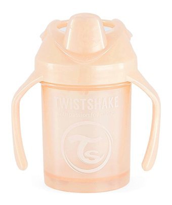 Twistshake Akıtmaz Kulplu 4+ Ay 230 ml Alıştırma Bardağı Somon