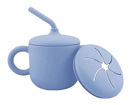 Bangyi Pipetli Akıtmaz Kulplu Alıştırma Bardağı Mavi