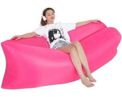 Cbtxglobal Katlanır Plaj 200x70 cm Tek Kişilik Şişme Yatak Kırmızı