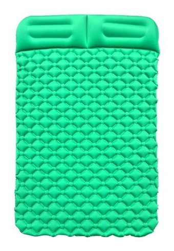 Cbtxglobal Katlanır Kamp 195x119x16 cm Çift Kişilik Şişme Yatak Koyu Yeşil