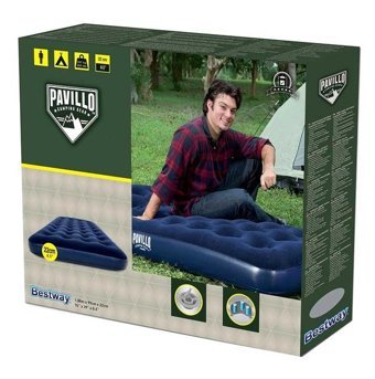Bestway Katlanır Kamp Tek Kişilik Şişme Yatak Mavi