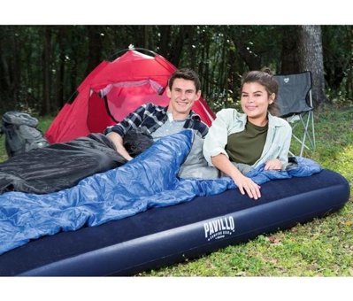 Bestway 67002 Pavillo Katlanır Ev Tipi Çift Kişilik Şişme Yatak Lacivert
