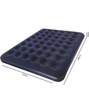 Bestway 67003 Katlanır Ev Tipi 203x152x28 cm Çift Kişilik Şişme Yatak Lacivert