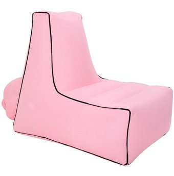 Cbtxglobal Bp1082 Katlanır Kamp 85x80x75 cm Tek Kişilik Şişme Yatak Pembe