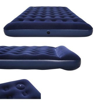 Bestway 67226 Katlanır Ev Tipi 203x152x28 cm Çift Kişilik Şişme Yatak Lacivert