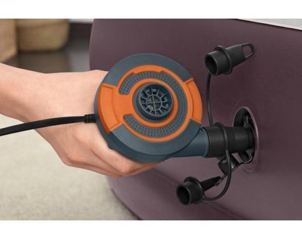 Bestway 67681 Katlanır Elektrikli Kamp Çift Kişilik Şişme Yatak Gri