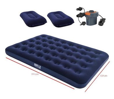 Bestway Bw130 Katlanır Ev Tipi Çift Kişilik Şişme Yatak Lacivert