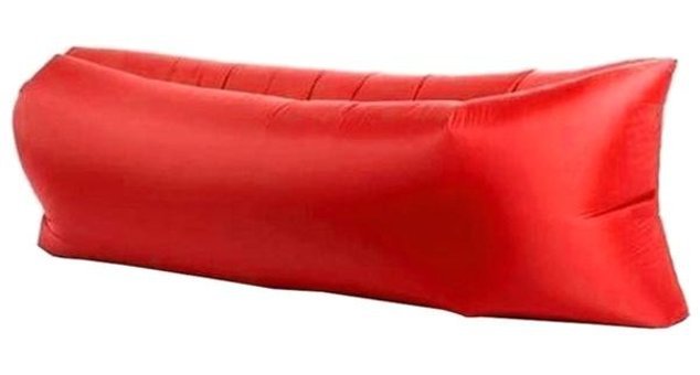 Cbtxglobal Katlanır Plaj 185x 75x50 cm Tek Kişilik Şişme Yatak Kırmızı