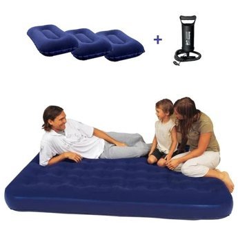 Bestway Bw122 Katlanır Ev Tipi 3 Kişilik Şişme Yatak Lacivert